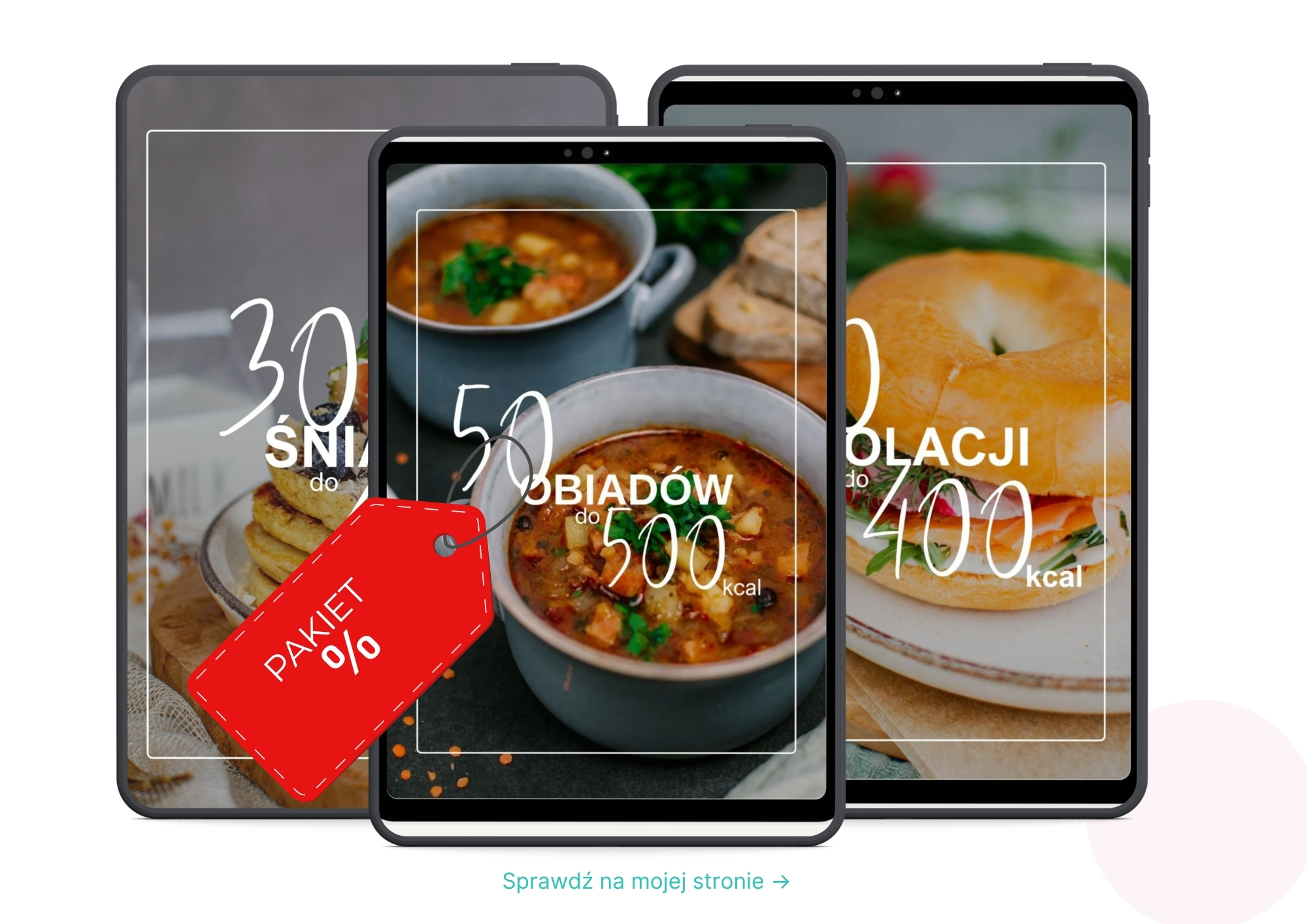 PAKIET 3 E-BOOKÓW: śniadania + obiady + kolacje